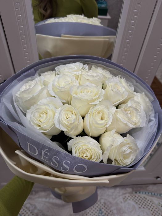 Букет из белых роз