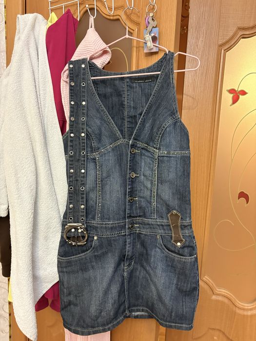 Джинсовый сарафан y2k