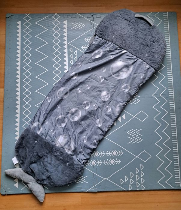 Детски спален чувал с възглавница - акула