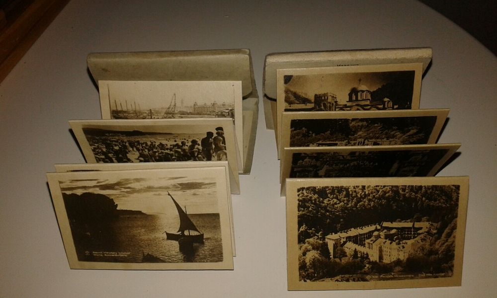 Стари картички от Рилски манастир и Варна