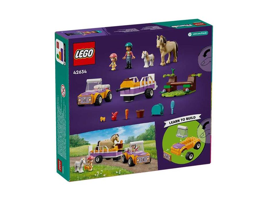 НОВИ! LEGO® Friends 42634 Ремарке за кон и пони