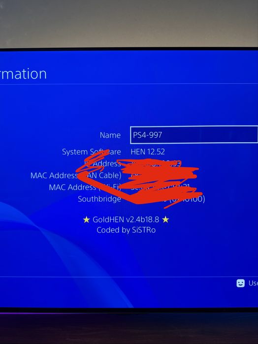 PlayStation 4 Slim 500GB modat (GoldHen – cu disc)