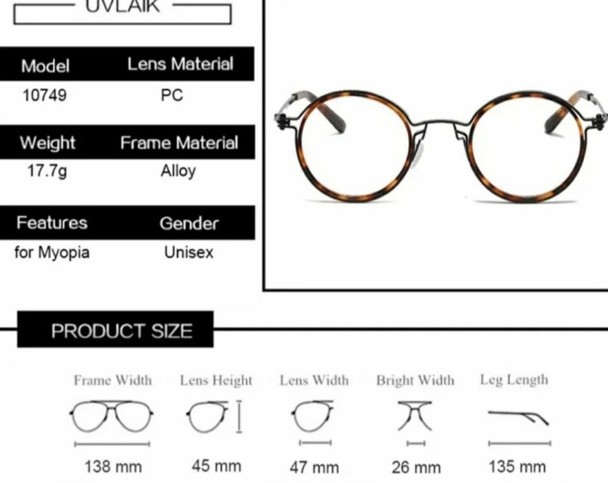 Rama ochelari rotunzi unisex