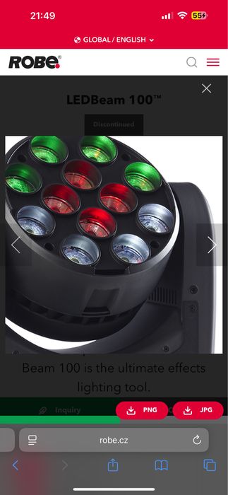 Wash-uri de top impecabile ROBE Robin (lumini, parled, mouvinghead)