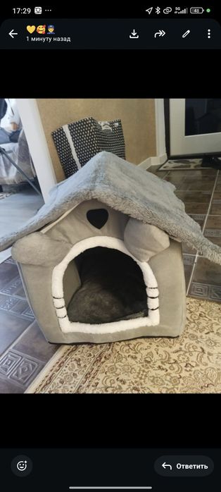 Лежанка для кота и когтеточка