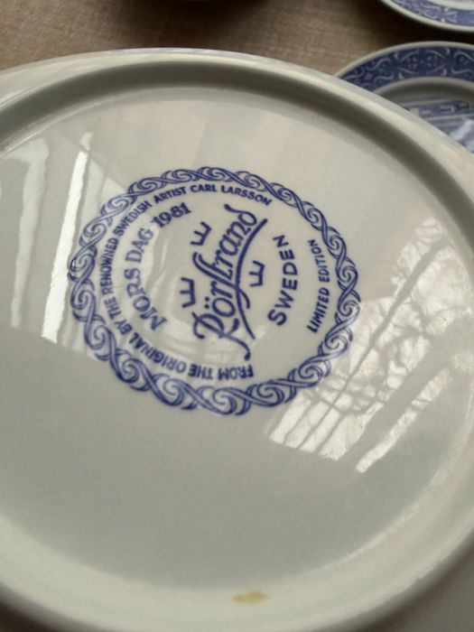 Farfurii de colectie, portelan, Suedia 10 buc