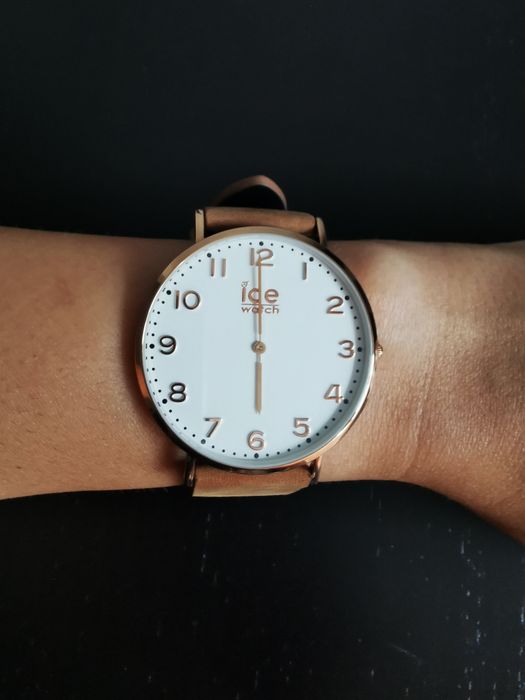 Ceas unisex Ice Watch, curea de piele maro