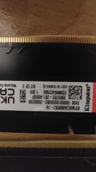Kit ddr5 16gb 6000mhz Kingston Fury