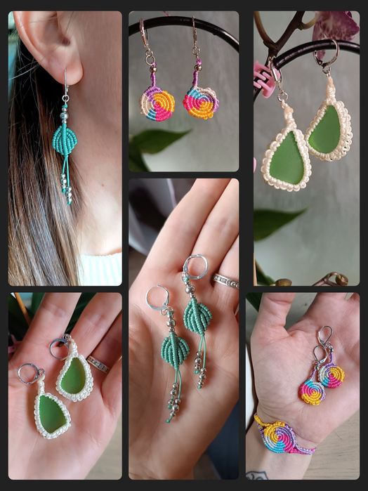 Нежни макраме обеци