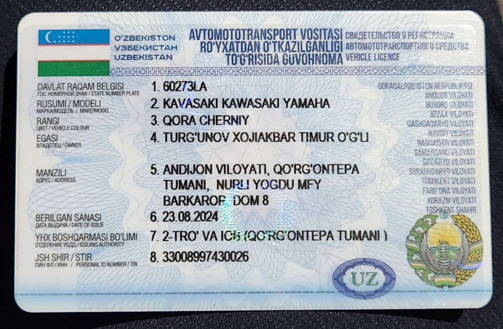 Mot 2024 kawasaki 250 kub arzonga bervoriladi aybi yoq jovob