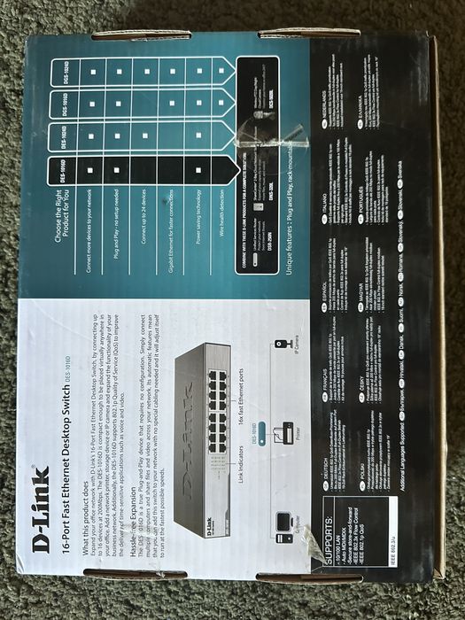 Fast Ethernet Desktop Switch DESS-1016D