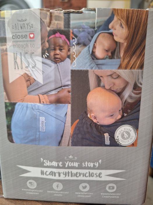 Бебешки слинг, син цвят