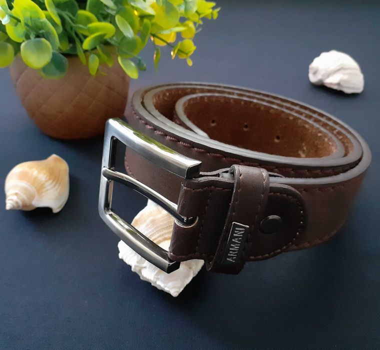 ARMANI масивен мъжки колан естествена кожа ОРИГИНАЛ!