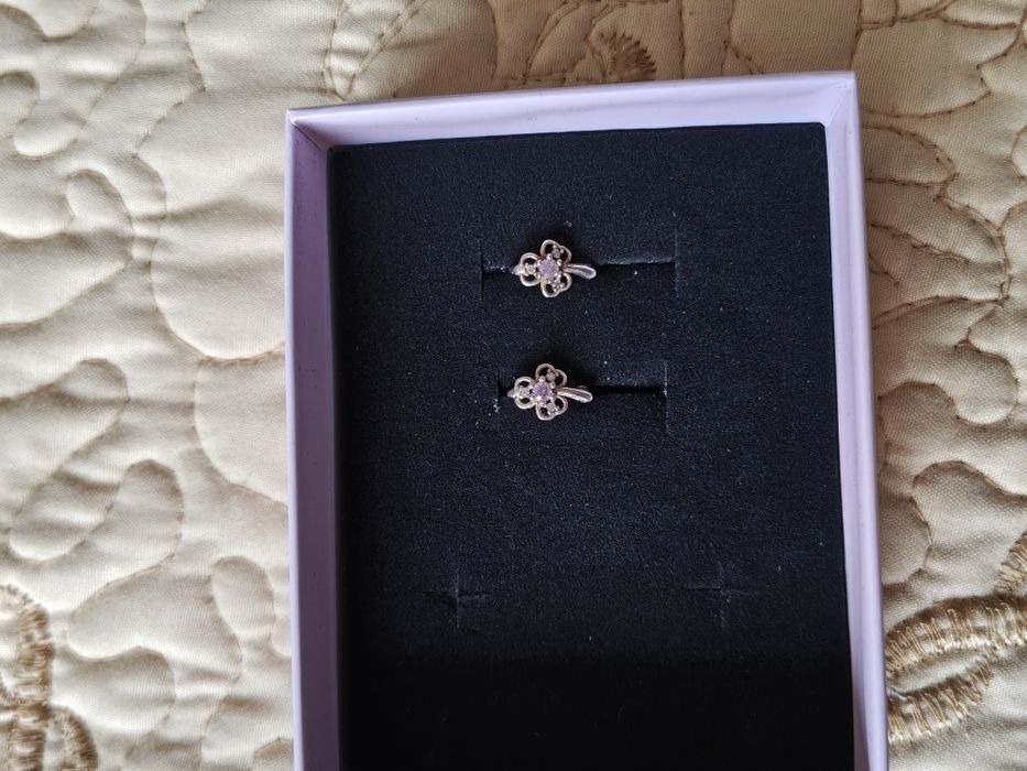 Сребърни дамски обеци