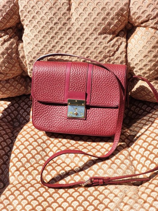 кожена дамска чанта Musette, естествена кожа