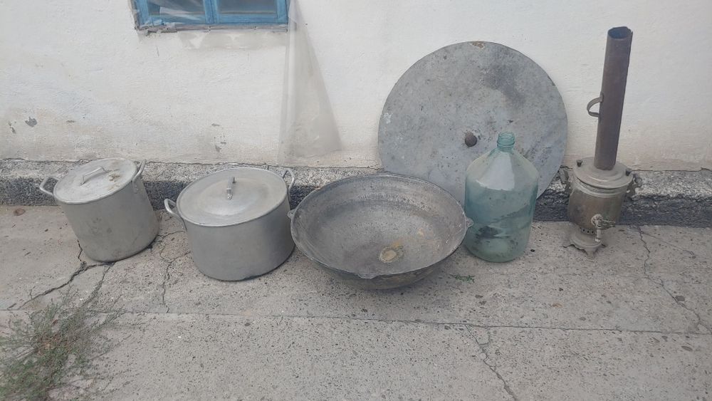 Всё для дома. Казаны. Самовар. Кастрюли. Электро-двигатель.