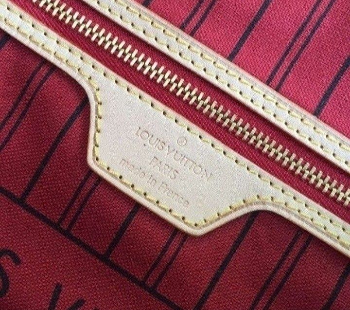 Geanta Louis Vuitton Neverfull piele naturala,Franța,card,certificat