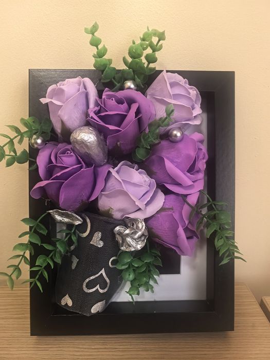 3D картина със сапунени рози