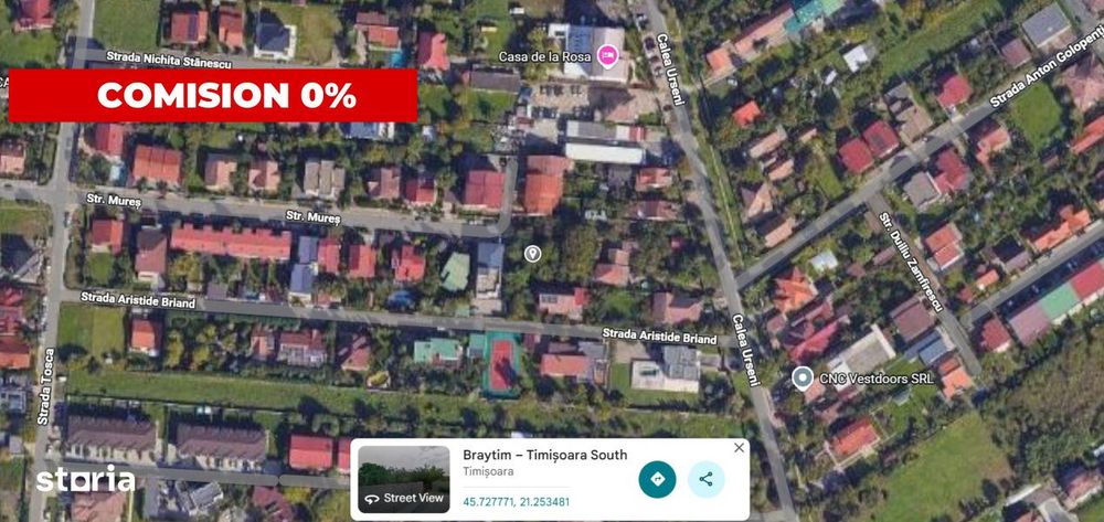 Comision 0% - Braytim - Teren intravilan - Su: 521mp - pt casa individ
