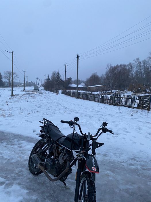 Мотоцикл на ходу