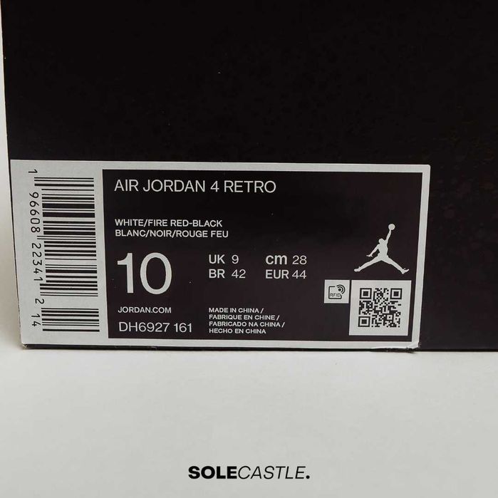 Nike Air Jordan Retro 4 'Red Cement'