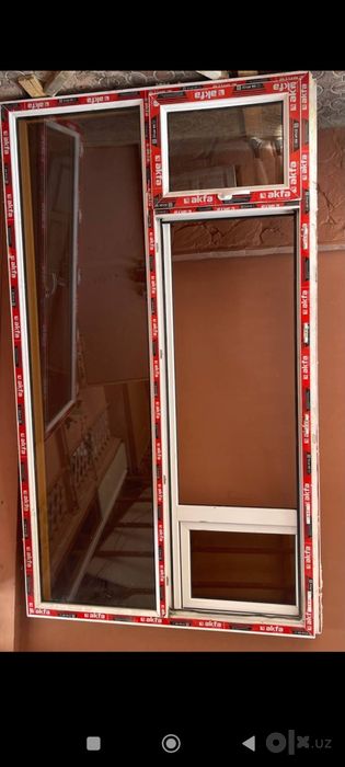 Витраж с дверью akfa 2 шт.