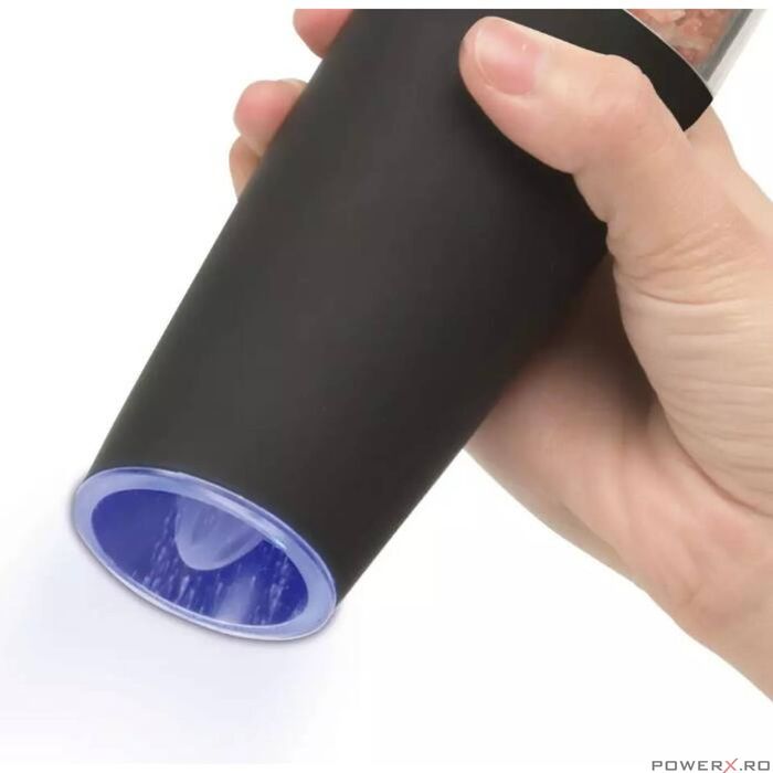 Rasnita pentru sare si piper, electrica, neagra KINGHoff