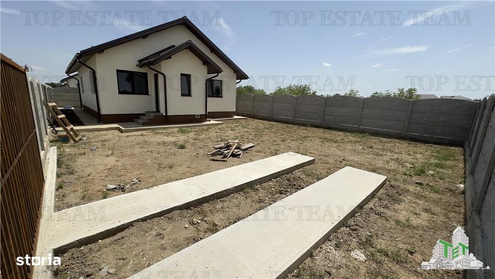 Casa individuala 3 camere pe parter, cu toate utilitatile si 300 mp de