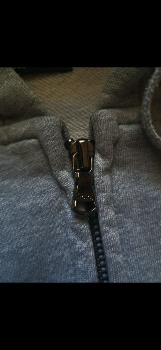 Сив суитшърт Polo Ralph Lauren с цип (Размер М, умален – отговаря на Xs/S)