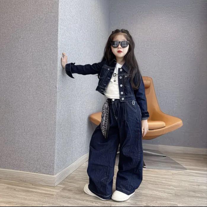 Джинсовая двойка для девочек