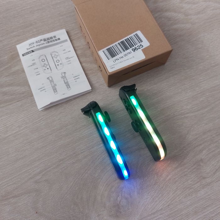 НОВИ Светещи Безжични Контролери JOY-02 за Nintendo Switch / OLED | RGB LED