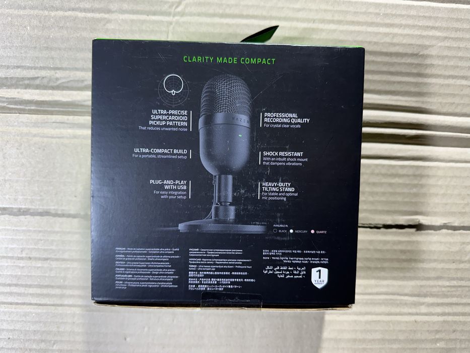Microfon gaming Razer Seiren Mini, Negru