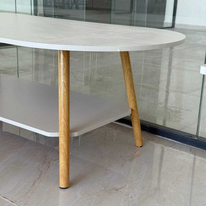 Журнальный стол мрамор дизайн, Zamonaviy oq stol 2 qavatli