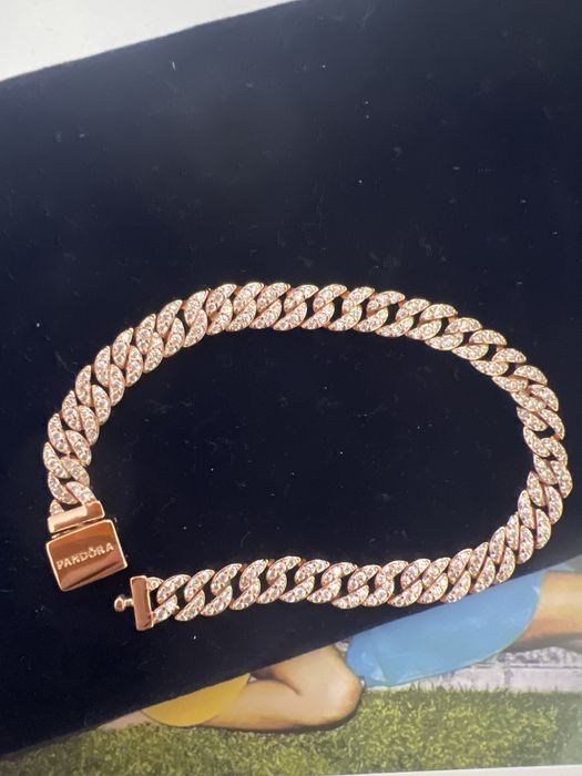 Brățară auriu-rose pave Pandora