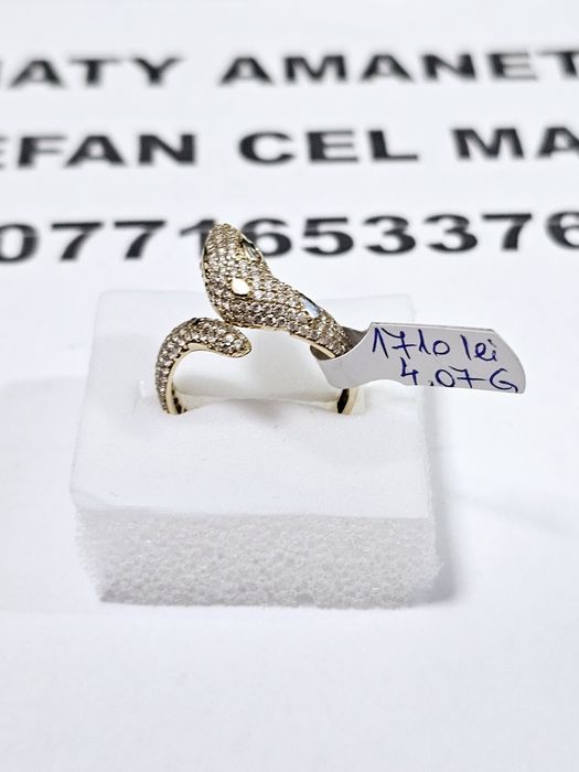 Vand inel sarpe din aur 14 k 4.07 g cod 606