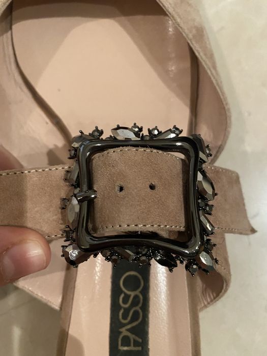 Il Passo - balerini gri din piele intoarsa