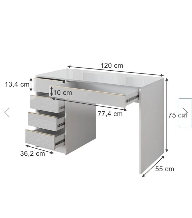 Дамска тоалетка с гланцово покритие