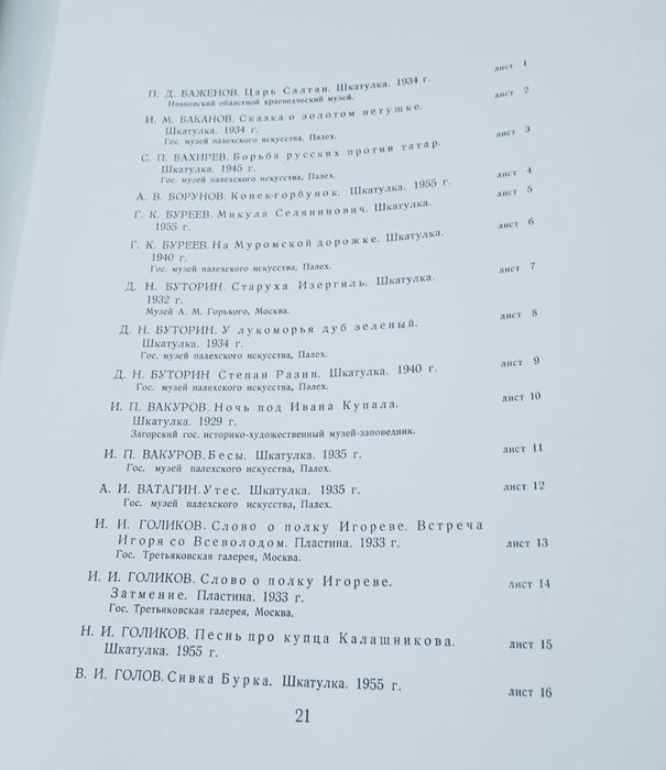 Искусство советского Палеха