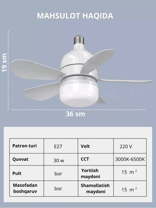 Vintilyatir LID 3 xil rijimda luyistirasi yonadi vintilyatiri 4 xil