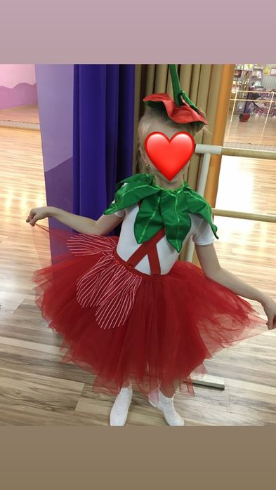 Костюм  Помидорка на девочку