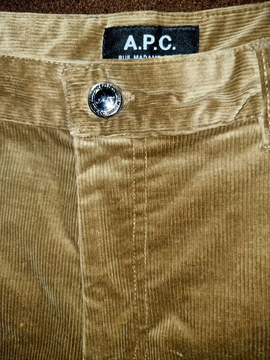 Pantaloni din reiat A.P.C