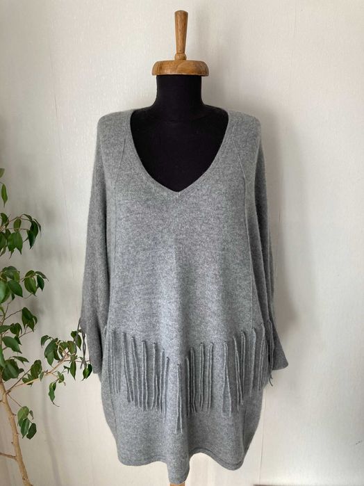 Fluffy Ears 100% Cashmere кашмирено пончо пуловер кашмир 46 / 48