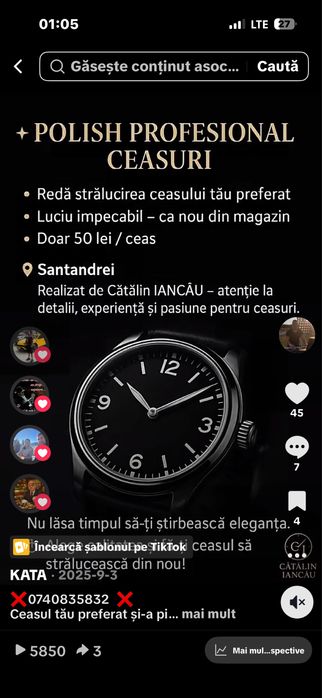Polish ceasuri Oradea si imprejurimi