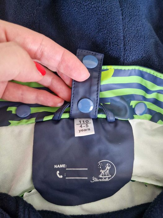 Jacheta impermeabila Sterntaler cu polar (110 cm/4-5 ani)