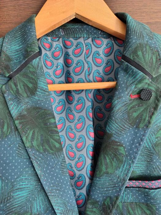 Sacou Slim Fit Ted Baker Blazer Suit Jacket Size 4 or M-L 2 Button