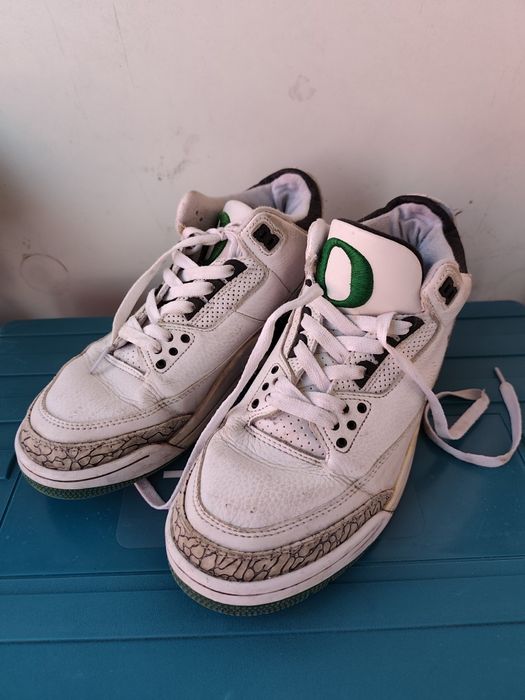 Air Jordan 3 Retro Oregon Ducks Pit Crew - Белые 2011 40 размер