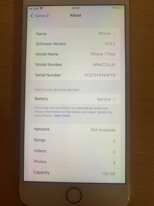 IPhone7+-128GBпамет много запазен