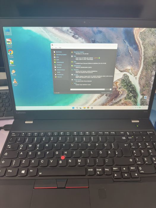 Laptop Lenovo ThinkPad T570 – i5-7200U,8Gb Ram,256Gb-SSD,FHD, win 11 pro