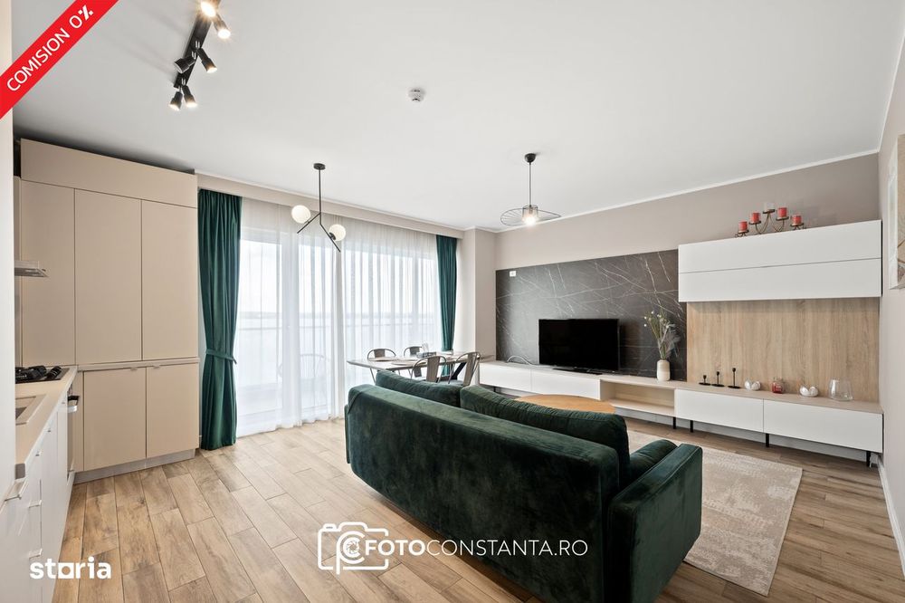 #Vedere lac : apartament mobilat cu 3 camere și 2 băi | Butoaie Mamaia