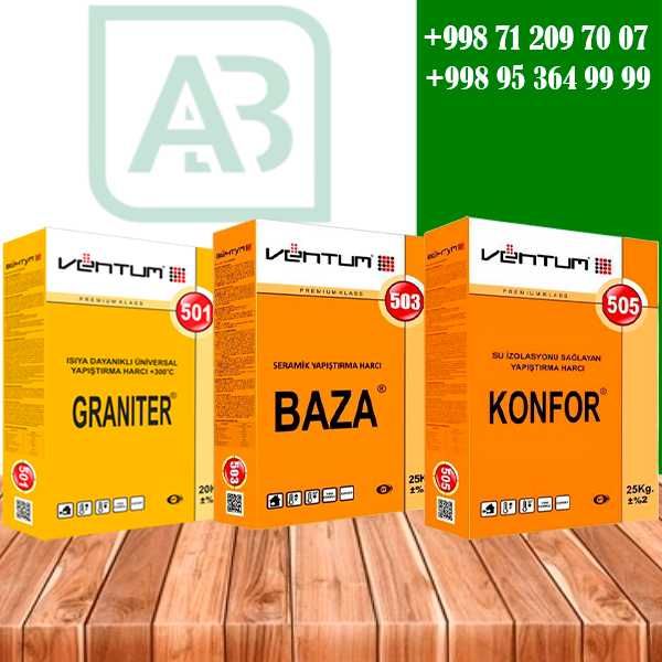 VENTUM / Plitka kley / gidroizolyatsiya / nalivnoy/ Плиточный клей